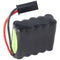 Battery suitable for the roma 4511670 battery pack NiMH 12V 800mAh F2x5 with cable and plug