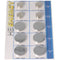 10 pieces alkaline and lithium button cell batteries, for many areas of application, sorted in a set