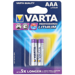 Varta lithium battery AAA, Micro, FR03, 6103, Varta Ultra Lithium, 1.5V