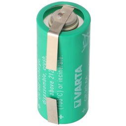 Varta CR2 / 3AA lithium battery, Varta 6237 with soldering tab U-shape, 6237301301
