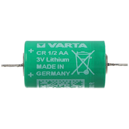 Varta CR1 / 2AA lithium battery 6127 with axial solder wire