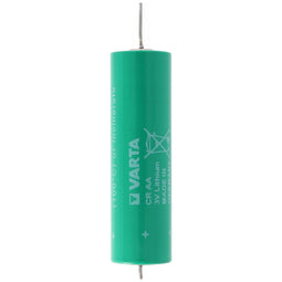 Varta CR AA lithium battery with axial wire suitable for heat meters