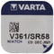 361, Varta V361, SR721W, SR58 button cell for watches etc.