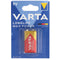 Varta 4722 Longlife Max Power 9V block, 9V battery ideal for smoke detectors, smoke alarm devices