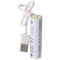 Li-Ion 18650 battery with micro USB charging socket 3.7 volts 3200 mAh, with USB charging port