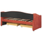 Beliani VITTEL - Bed with storage - Red - Polyester