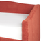 Beliani VITTEL - Bed with storage - Red - Polyester
