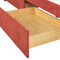 Beliani VITTEL - Bed with storage - Red - Polyester