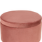 Beliani SILAS - Pouf - Pink - Velvet