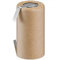 AccuCell Sub-C 2100 Ni-Cd battery with U-shaped solder tab