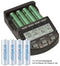 Fast charger with LCD display + 4x Sanyo Eneloop 2000mAh