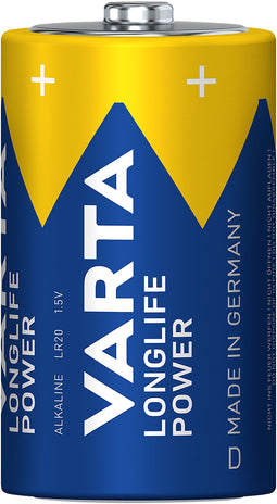 Varta High Energy Mono / LR20 1.5 volt battery 1 piece loose, NEW Varta Longlife can be stored for u
