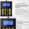 XTAR VC4 quick charger in a set with four Panasonic Eneloop BK-3MCC1 batteries + battery storage box