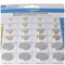 24 pieces alkaline and lithium button cell batteries, for many areas of application, sorted in a set