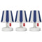 Edison Mini Cappie Set van 3 - Blauw Lampenkapje