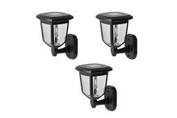 Hyundai Lighting - Moderne wandlamp lantaarn op zonne-energie - 3 stuks
