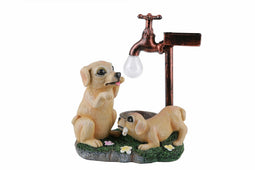 Hyundai Lighting - Dierenlamp op zonne-energie - Puppies met watertap