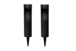 Hyundai Lighting - Ronde Tuinlampen op zonne-energie - 2 Stuks