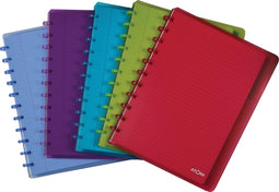 Atoma Trendy notebook, ft A4 +, 120 pages, commercial checkered, with 6 tabs and 5 show pockets, eng