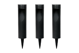 Hyundai Lighting - Ronde Tuinlampen op zonne-energie - 3 Stuks
