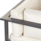 Beliani MESSINA - Lounge set for 5 - Black/Beige/Grey - Aluminum