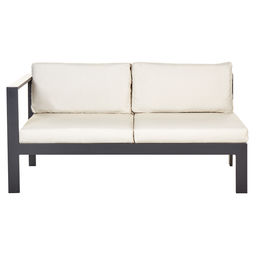 Beliani MESSINA - Lounge set for 5 - Black/Beige - Aluminum