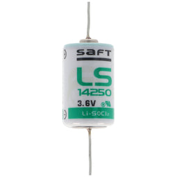 SAFT LS14250CNA lithium battery, size 1/2 AA with solder wire