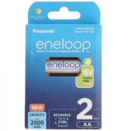 Panasonic eneloop battery AA 2-pack blister BK-3MCCE / 2B and 1x AccuCell AccuSafe