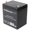 Multipower MP5.4-12B 12V 5.4Ah 6.3mm Faston lead battery AGM lead gel battery