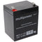 Multipower MP5.4-12B 12V 5.4Ah 6.3mm Faston lead battery AGM lead gel battery