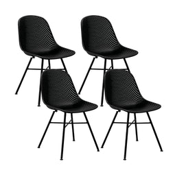 Set of 4 Kick garden chair Sol - Black