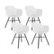 Set of 4 Kick garden chair Indy - White