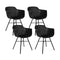 Set of 4 Kick garden chair Indy - Black