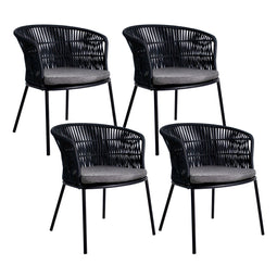 Set of 4 Kick garden chair Kyra - Anthracite