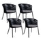 Set of 4 Kick garden chair Kyra - Anthracite