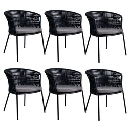 Set of 6 Kick garden chair Kyra - Anthracite