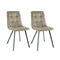 Set of 2 Kick dining room chair Monz - Taupe