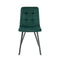 Set of 2 Kick dining room chair Monz - Dark green