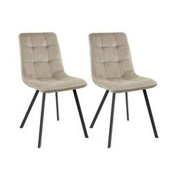 Set of 2 Kick dining room chair Monz - Champagne
