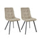 Set of 2 Kick dining room chair Monz - Champagne