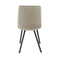 Set of 2 Kick dining room chair Monz - Champagne