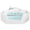 Beliani CANTALLA - Corner bath whirlpool - White - 150 x 150 cm - Acrylic