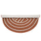 ELODIA ROUILLE geometric round rug