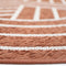 ELODIA ROUILLE geometric round rug