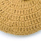 LENKA MUSTARD round crochet cushion