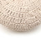 LENKA ECRU round crochet cushion