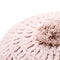 LENKA ROSE NUDE round crochet cushion
