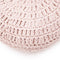LENKA ROSE NUDE round crochet cushion