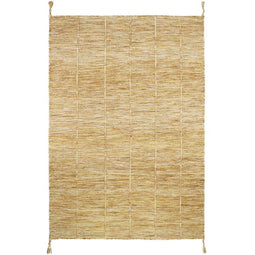 LHENA YELLOW BROWN M contemporary wool rug