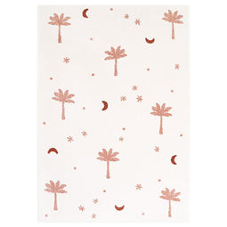 LITTLE PALM SIENNA children's rug small palm trees